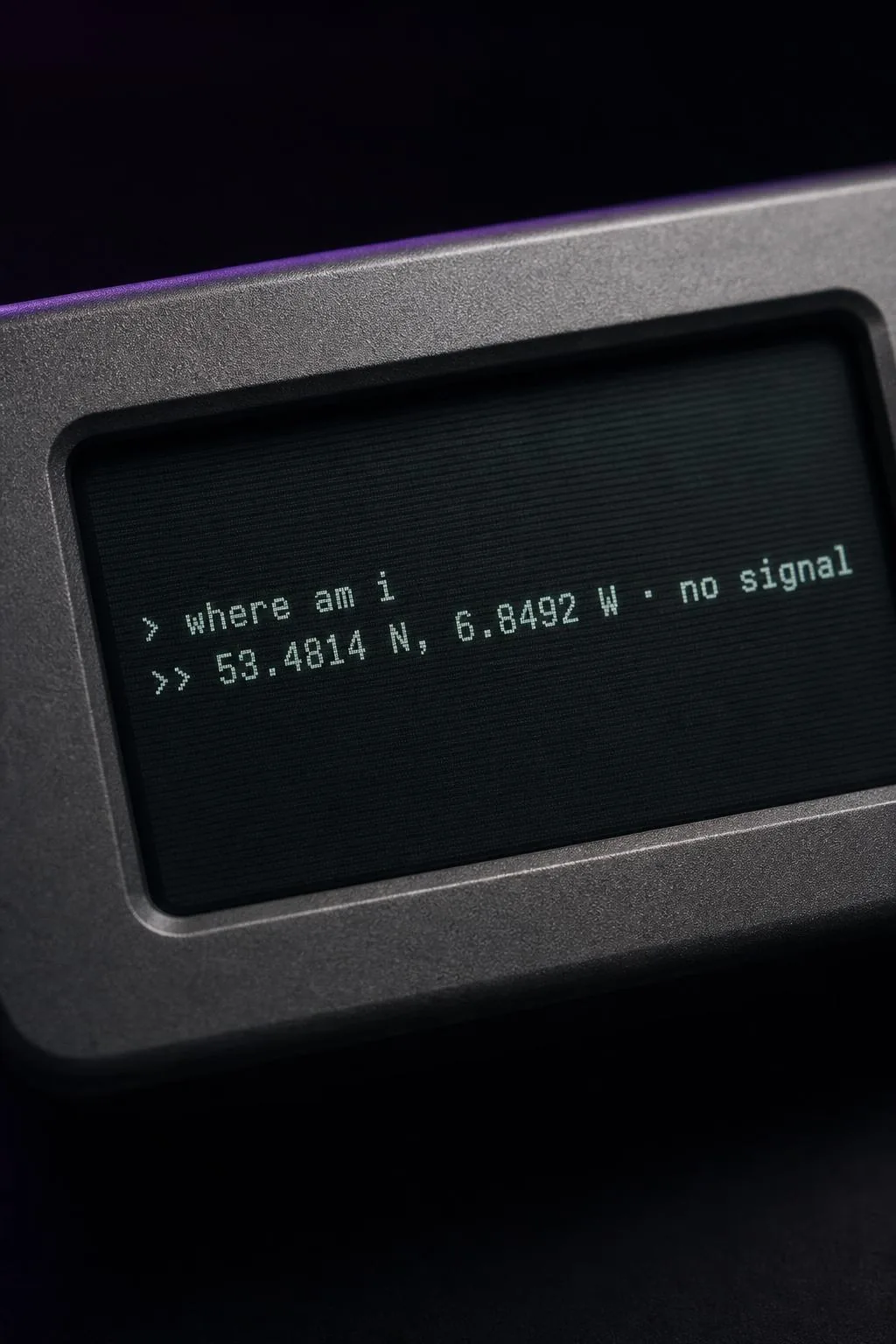 RA4DIO screen running its on-device AI assistant